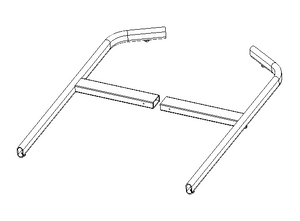 Stand Legs w/ screws (no castor wheels)