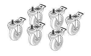 Castor Wheels Kit (x6)